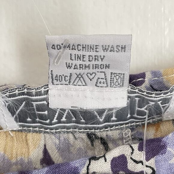 Vintage 70s Floral Maxi Skirt M Cotton Blend Boho Fairy Coquette Romantic NWT - Picture 5 of 8